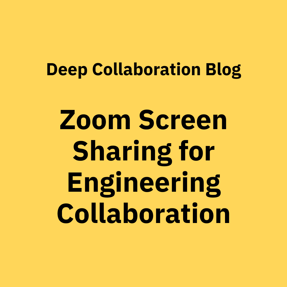 How to Use Zoom Screen Sharing for Engineering Collaboration